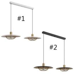 Nordic Pendant Light Creative Wrought Iron Disc Ceiling Light