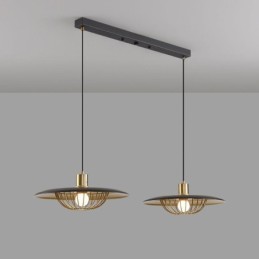 Nordic Pendant Light Creative Wrought Iron Disc Ceiling Light