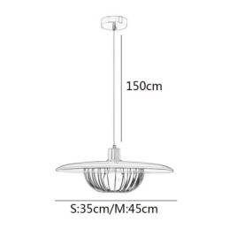 Nordic Pendant Light Wrought Iron Creative Disc Ceiling Lamps