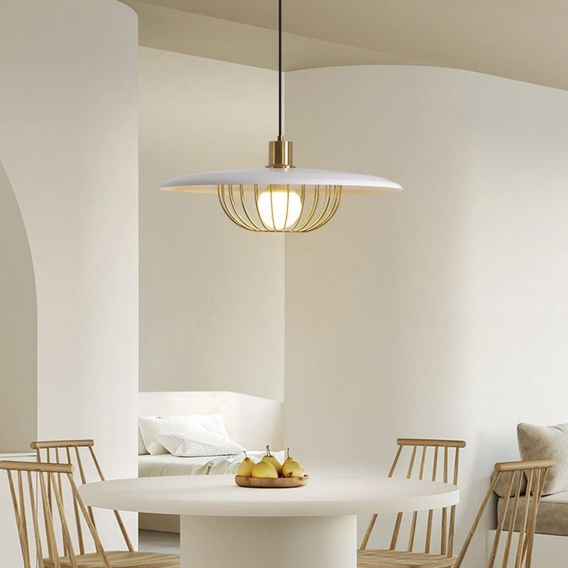 Nordic Pendant Light Wrought Iron Creative Disc Ceiling Lamps