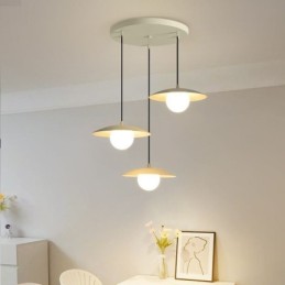 Nordic Pendant Creative Wrought Iron G9 Disc Ceiling Light