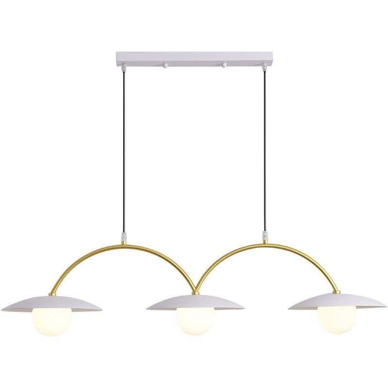 Nordic Pendant Light Creative G9 Wrought Iron Wave Ceiling Light