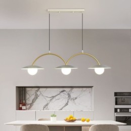 Nordic Pendant Light Creative G9 Wrought Iron Wave Ceiling Light