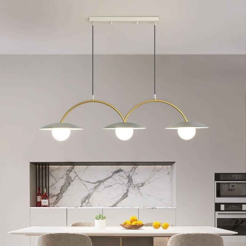 Nordic Pendant Light Creative G9 Wrought Iron Wave Ceiling Light