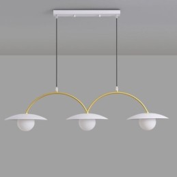 Nordic Pendant Light Creative G9 Wrought Iron Wave Ceiling Light