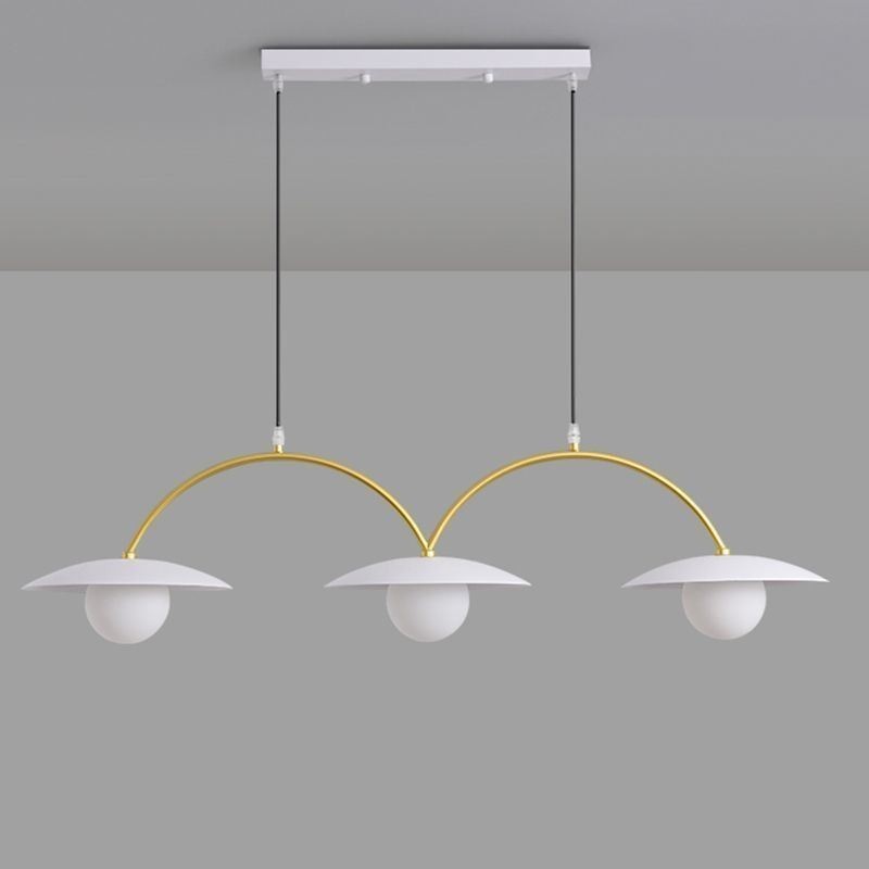 Nordic Pendant Light Creative G9 Wrought Iron Wave Ceiling Light