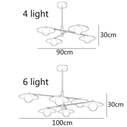 Nordic Pendant Light Creative G9 Wrought Iron Disc Ceiling Light
