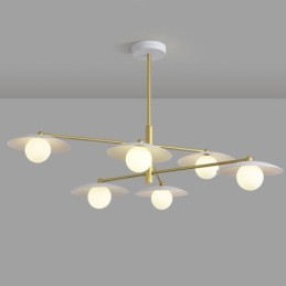 Nordic Pendant Light Creative G9 Wrought Iron Disc Ceiling Light