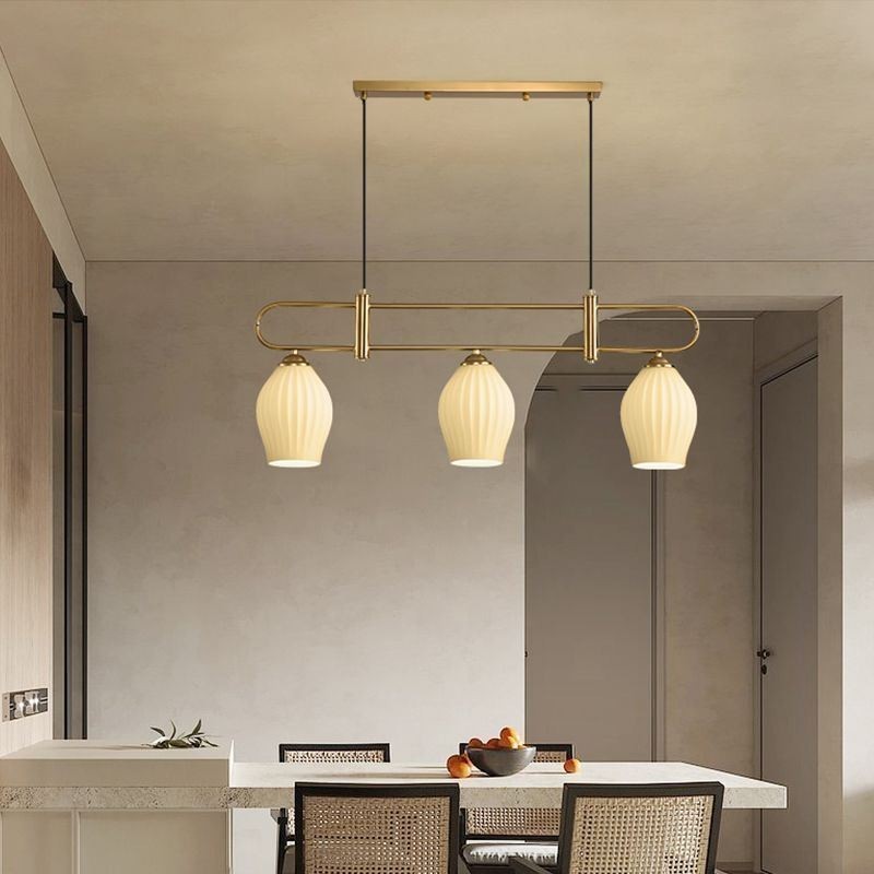 Nordic Pendant Light Wrought Iron Creative Stamen Ceiling Light