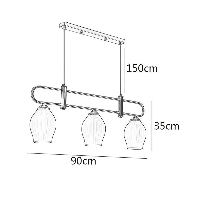 Nordic Pendant Light Wrought Iron Creative Stamen Ceiling Light