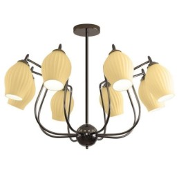 Nordic Pendant Light Creative Wrought Iron Gun Black Stamen Ceiling Light