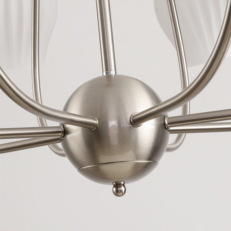 Nordic Pendant Light Creative Wrought Iron Sand Nickel Flower Stamen Ceiling Light