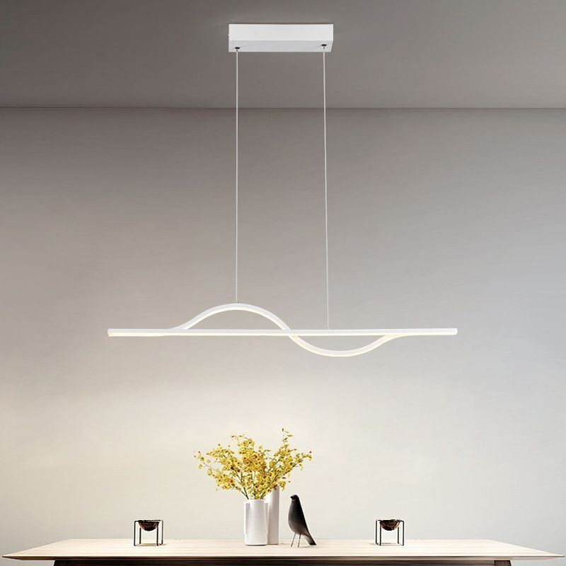 Stylish Pendant Light Aluminum Art Wave Ceiling Lamp