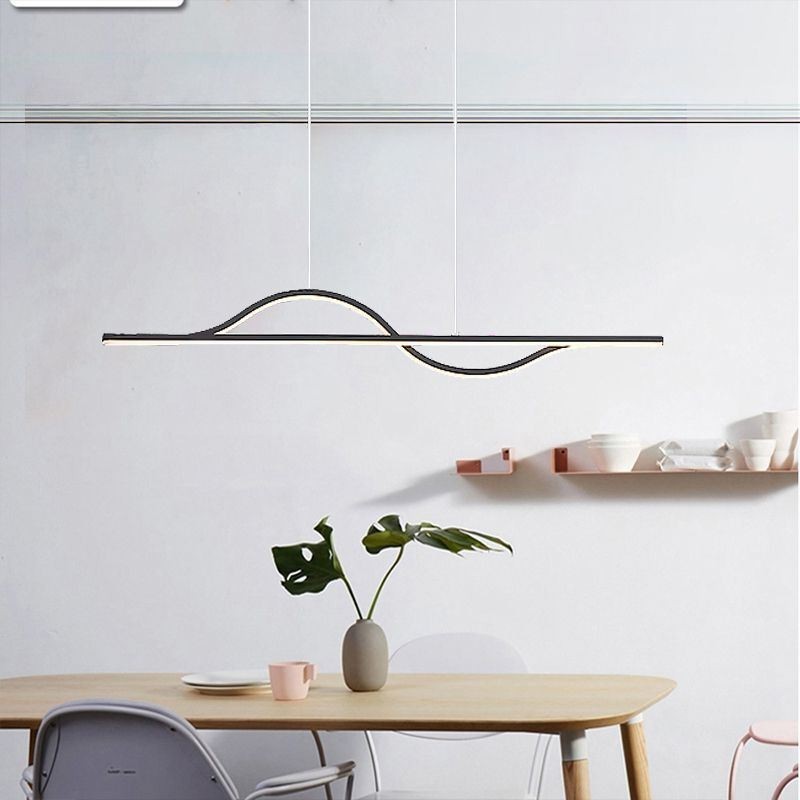 Stylish Pendant Light Aluminum Art Wave Ceiling Lamp