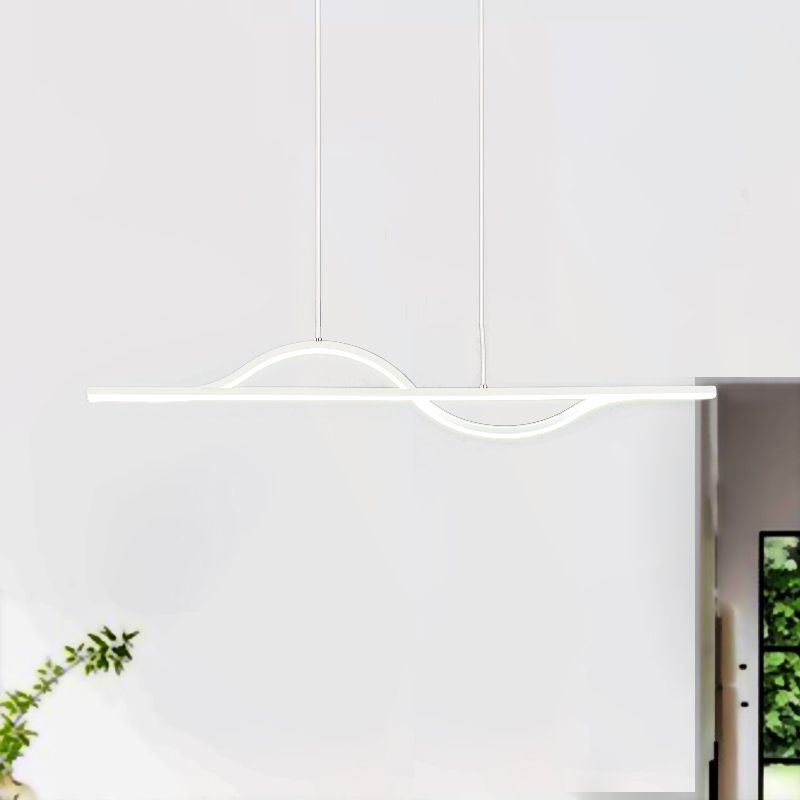 Stylish Pendant Light Aluminum Art Wave Ceiling Lamp