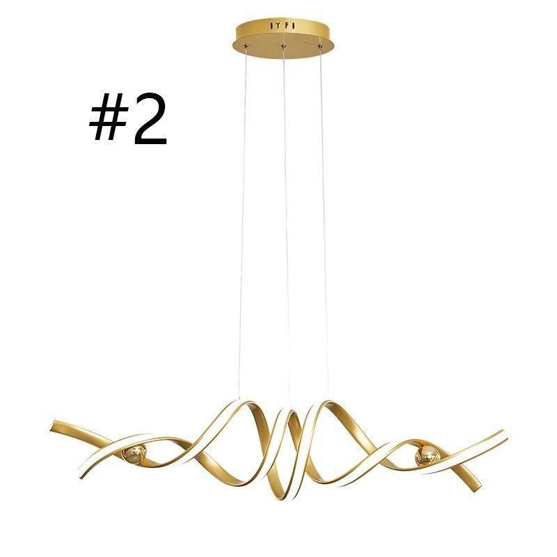 Minimalist Pendant Light Aluminum Art Minimalist Spiral Ceiling Light