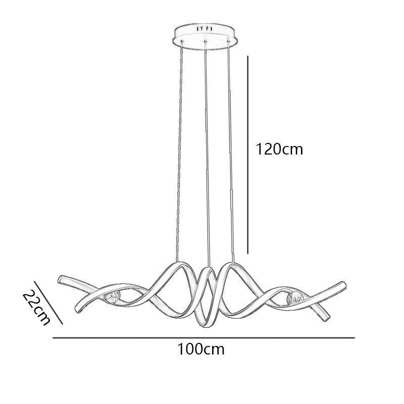 Minimalist Pendant Light Aluminum Art Minimalist Spiral Ceiling Light