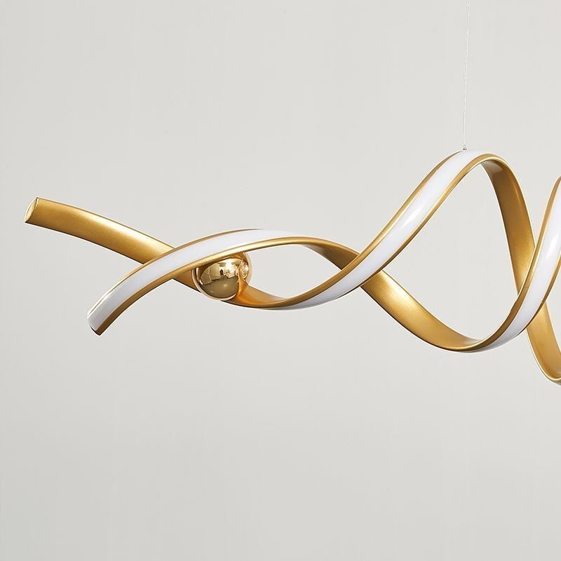 Minimalist Pendant Light Aluminum Art Minimalist Spiral Ceiling Light