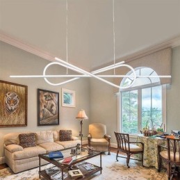 Simple Pendant Light Aluminum Art Bowknot Ceiling Light