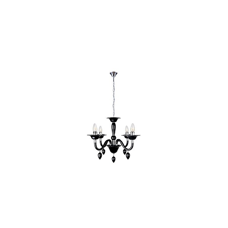 Modern Black Chandelier with 4 light