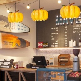 Japanese Retro Pumpkin Pendant Light Creative Ceiling Lights