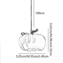Japanese Retro Pumpkin Pendant Light Creative Ceiling Lights