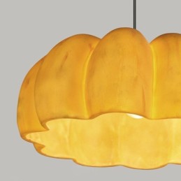 Single Head Pumpkin Pendant Light Japanese Retro Ceiling Light