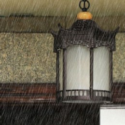 Chinese Outdoor Light Waterproof Hexagon Gazebo Pendant Light