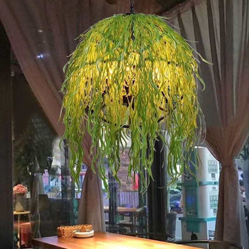 Modern Plant Light Decorative Industial Style Chandelier Shop Music