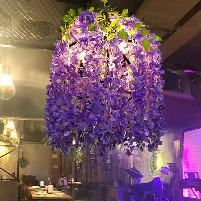 Modern Plant Light Decorative Industial Style Chandelier Shop Music