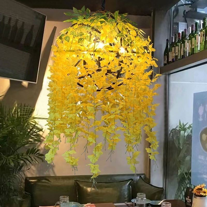 Modern Plant Light Decorative Industial Style Chandelier Shop Music