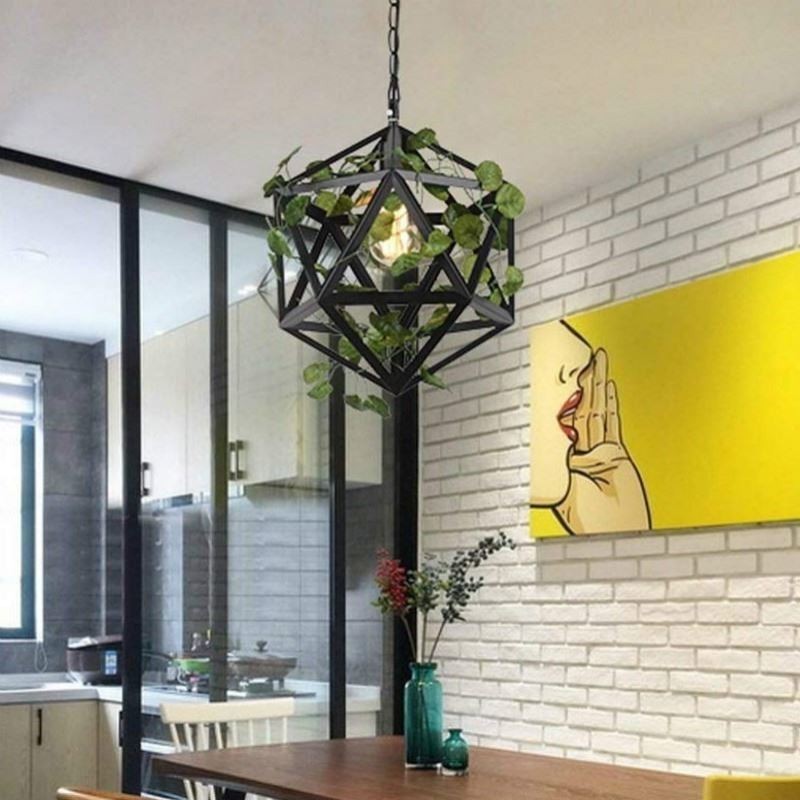 Industrial Vintage Pendant Light Iron Birdcage Pendant Lamp