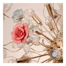 Decorative Pendant Lighting Modern Crystal Flower Chandelier