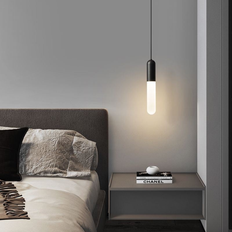 Modern Frosted Pendant Light Brushed Pendant Lamp