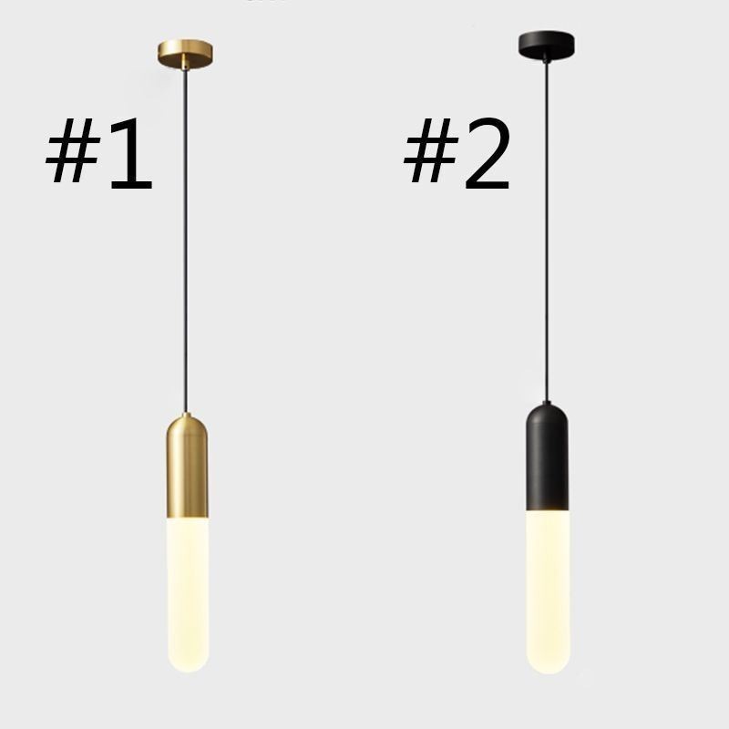 Modern Frosted Pendant Light Brushed Pendant Lamp