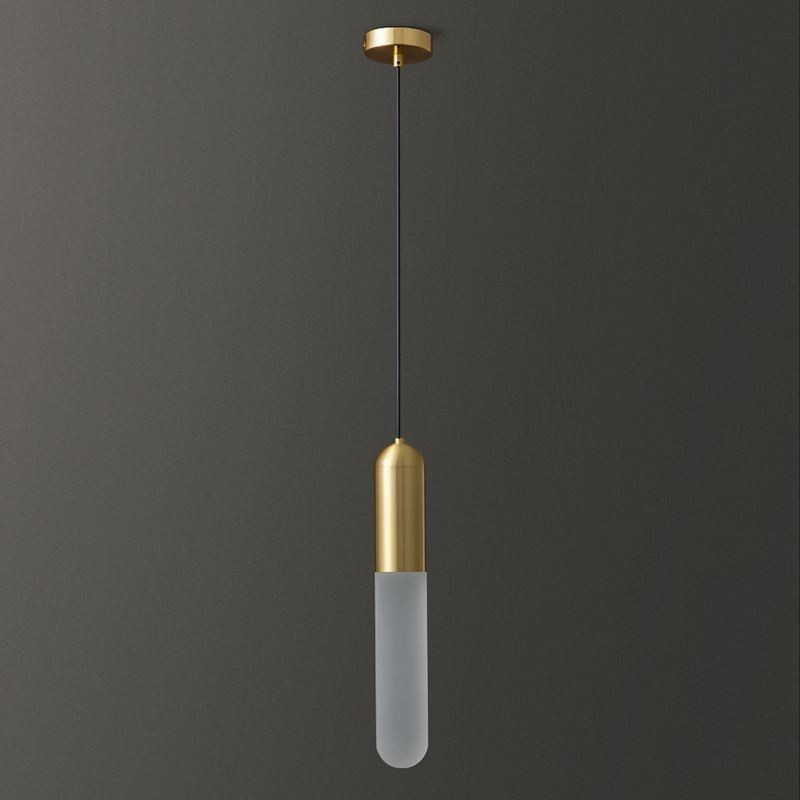 Modern Frosted Pendant Light Brushed Pendant Lamp