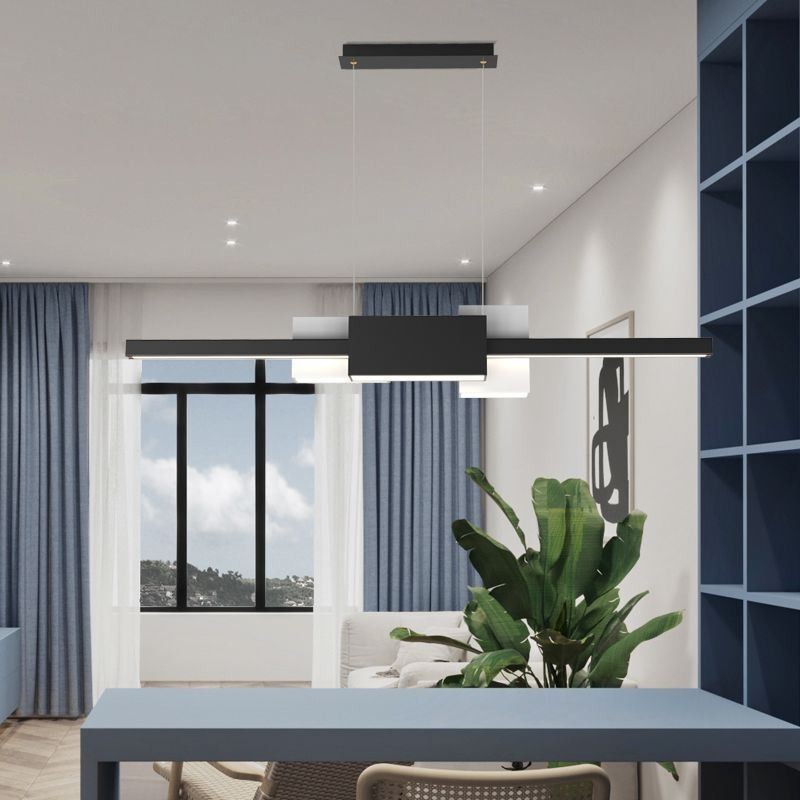 Minimalist Strip Pendant Light Modern Creative Hanging Light