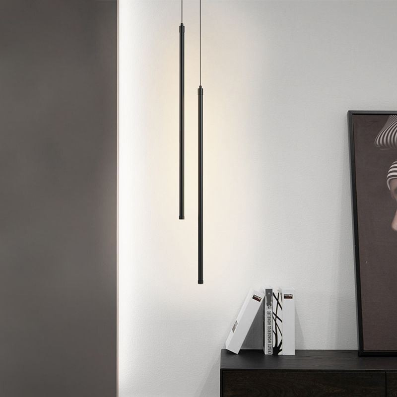 Pendant Light Nordic Long Tube Hanging Lamp Island