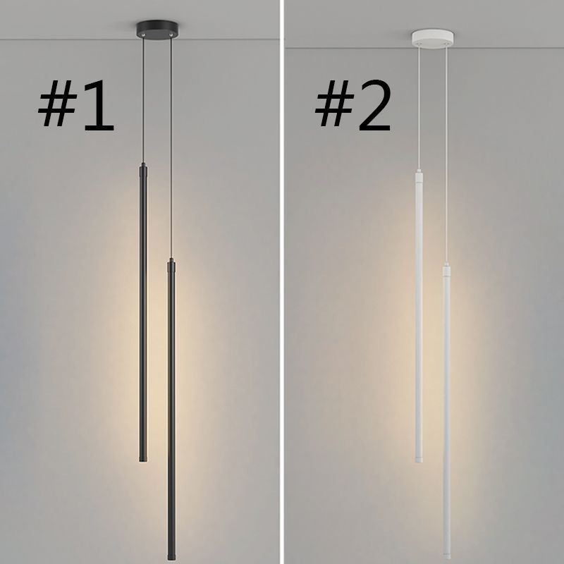 Pendant Light Nordic Long Tube Hanging Lamp Island