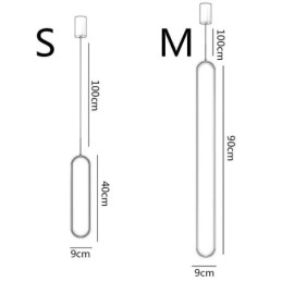 Modern Pendant Light Minimalist Oval Pendant Lighting