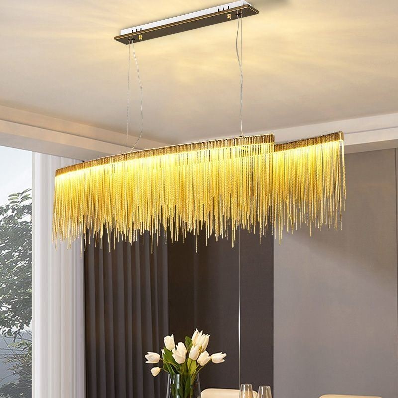 Modern Pendant Light Creative Tassel Hanging Lamp Café