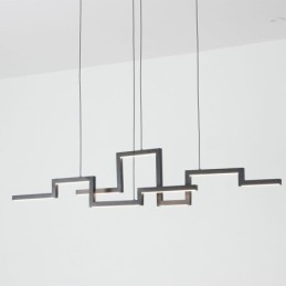 Modern Pendant Light Acrylic Black Chandelier