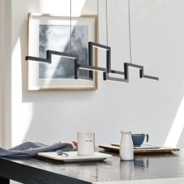 Modern Pendant Light Acrylic Black Chandelier