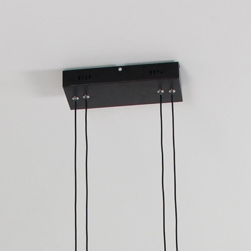 Modern Frame Pendant Light Acrylic Black Chandelier