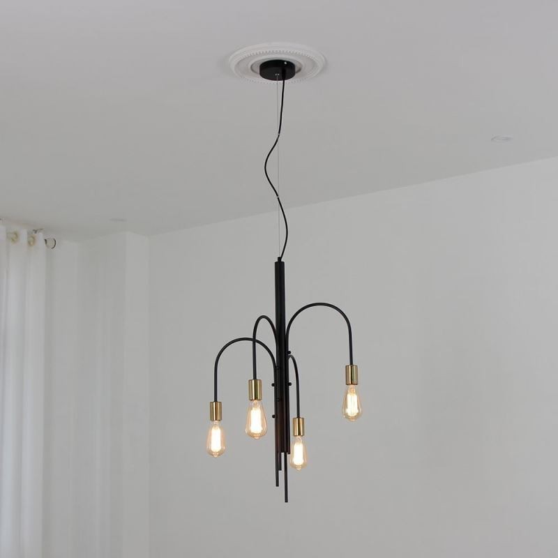 Modern Iron Chandelier Simple Iron Pendant Light