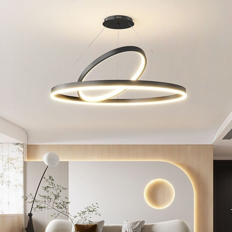 Modern Pendant Light Circle Rings Acrylic Pendant Lamp