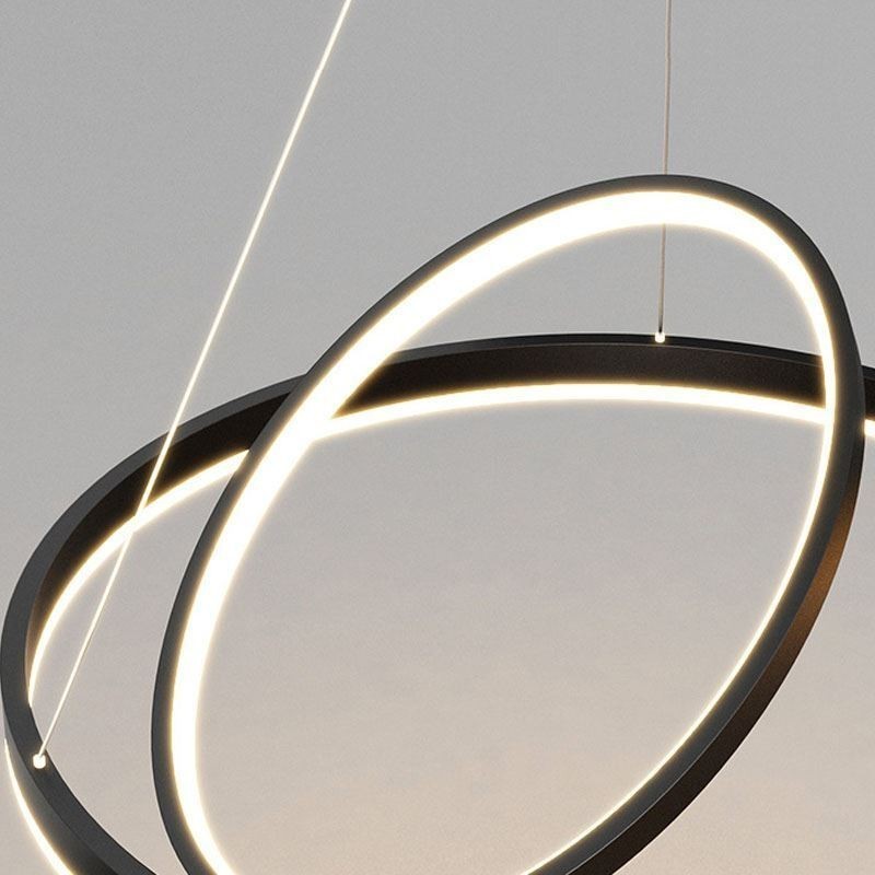Modern Pendant Light Circle Rings Acrylic Pendant Lamp