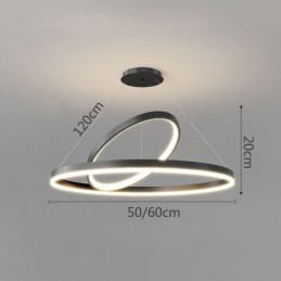 Modern Pendant Light Circle Rings Acrylic Pendant Lamp