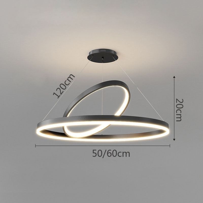 Modern Pendant Light Circle Rings Acrylic Pendant Lamp