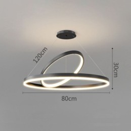 Modern Pendant Light Circle Rings Acrylic Pendant Lamp